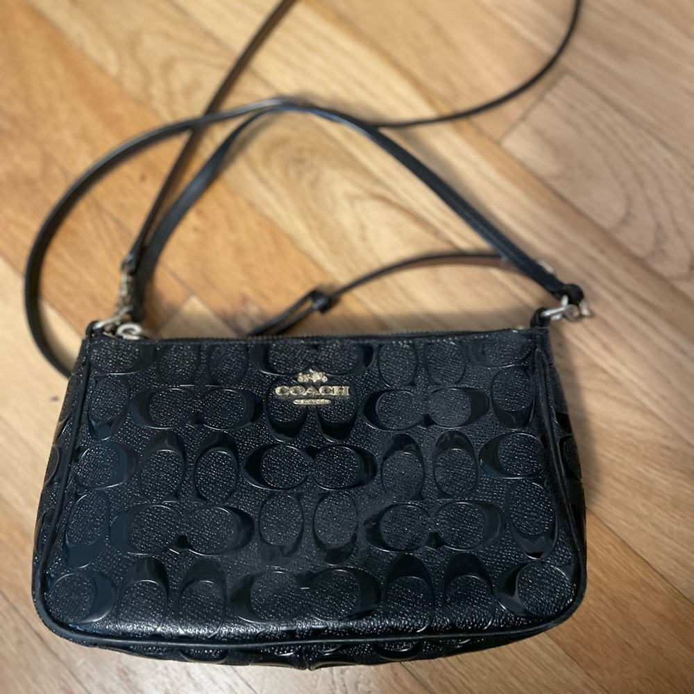 Coach black crossbody bag